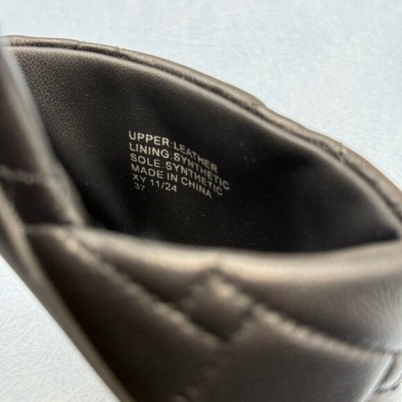 🆕 KURT GEIGER LONDON 🧿 NWOB Black Kensington Quilted Block Heel Sandal, Sz37 7 - Picture 13 of 15